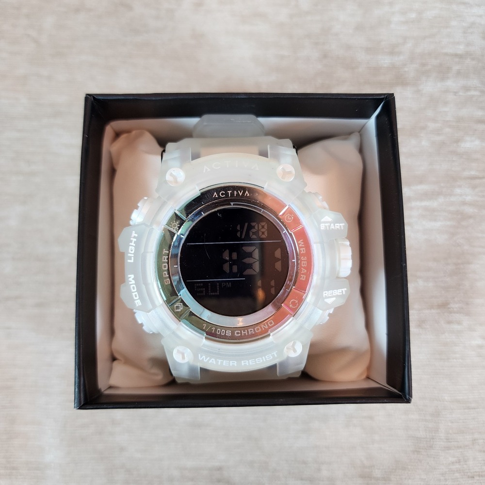 NEW Activa Summit X Invicta Men's Digital Watch - 50mm White (ACW8046-001) w tag